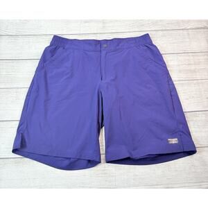 L.L. Bean Womens UPF 50 Quick Dry Stretch Board Shorts Outdoor Navy Blue Size 8